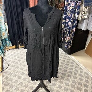 Torrid Elegant Black Zipper Dress